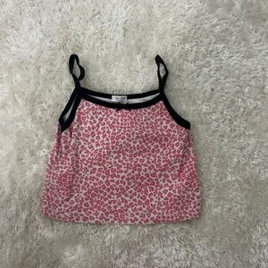 brandy pink cheetah print top